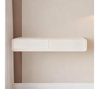 JHDXL Bureau d'angle Peu Encombrant, Coiffeuse Flottante avec Tiroir, Coiffeuse de Maquillage Murale, Table de Chevet Flottante, pour Chambre et Salon(White,120cm/47.2in)