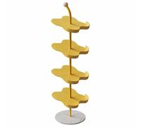 JHDXL Carrousel À Chaussures, Présentoir d'angle, Organisateur De Meuble À Chaussures, Structure en Métal, Carrousel À Chaussures pour Entrée, Chambre Et Couloir(Yellow)