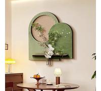 JHDXL Décoration Murale en Grès avec Plante Simulée, Peinture En Relief Avec Plante Artificielle, Tableau Decoration Murale Peinture pour Entrée Et Salon(Green 2,100 * 108cm/39.5 * 42.5in)