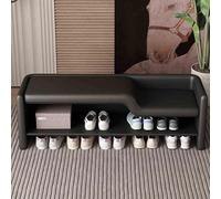JHDXL Étagère À Chaussures en Bois, Organisateur De Rangement De Chaussures, Étagère d'angle Multifonction, Carrousel À Chaussures pour Entrée, Chambre Et Couloir(Black,80cm/31.5in)