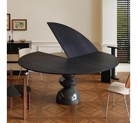 JHDXL Grand Plateau de Table Rond Pliable, Rallonge de Plateau de Table Pliable, Plateau de Remplacement en Bois avec Connecteurs, pour Banquets, Cuisines et Salles à Manger(120cm/47.5in)