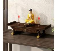 JHDXL Petite Table D'Autel, Autels De Table De MéDitation, Niche De Bouddha Chinois, pour prières, Divination, culte et décoration d'intérieur(Brown 2,66cm/26in)
