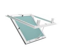 JHDXL Porte d'accès, Rabat de Révision Blanc, Trappe de Visite Carré ou Rectangulaire, pour Conduits CVC, Porte D'inspection en Aluminium, Cache de Panneau Électrique(40 * 40CM/15.7 * 15.7IN)