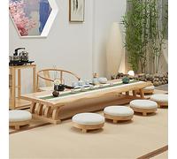 JHDXL Table au Sol de Style Japonais, Tatami Japonaise Basse pour Méditation Minimaliste, pour Salon, Bureau, Salle à Manger, Extérieur(100 * 50 * 35cm/39.5 * 20 * 14in)