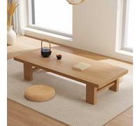 JHDXL Table Basse en Tatami de Style Japonais, Table Basse pour la Méditation, Lisser Et Facile à Nettoyer, pour Salon De Thé,Extérieur,Balcon,Salon(Wood,140 * 60 * 38cm/55.1 * 24 * 15in)