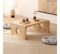 JHDXL Table Basse en Tatami de Style Japonais, Table d'autel Basse for la méditation, Bureau Portable Japonais en Bois, pour Salon, Chambre, Baie Vitrée(Wood,120 * 55cm/47.5 * 22in)