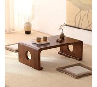 JHDXL Table Basse en Tatami de Style Japonais, Table d'autel Basse for la méditation, Bureau Portable Japonais en Bois, pour Salon, Chambre, Baie Vitrée(Brown,120 * 55cm/47.5 * 22in)