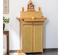 JHDXL Table D'Autel De Sanctuaire Personnel, Table Bouddhiste De DéTente, Armoire Sanctuaire De Bouddha, for Les Prières, La Divination l'espace Spirituel Personnel(Wood,100cm/39.5in)