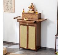 JHDXL Table D'Autel De Sanctuaire Personnel, Table Bouddhiste De DéTente, Armoire Sanctuaire De Bouddha, for Les Prières, La Divination l'espace Spirituel Personnel(Brown,80cm/31.5in)