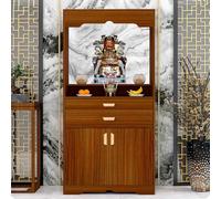 JHDXL Table D'autel De Sanctuaire, Table D'Autel De MéDitation, Armoire Sanctuaire De Bouddha, pour Bouddhiste, Spirituel, Divination, Culte, PrièRes(Brown,80cm/31.5in)