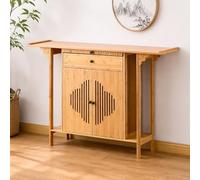 JHDXL Tables D'autel avec Rangement, Table De Prière Et De Méditation en Bambou, Table D'autel Personnelle, pour prières, Divination, culte et décoration d'intérieur(140cm/55.1in)