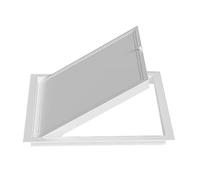 JHDXL Trappe de Visite Métallique Laquée Blanche, Porte d'accès, Rabat de Révision Blanc, Résistante aux UV, Pose Affleurante, pour Mur, Plafond & Cloison(20 * 20cm/7.8 * 7.8in)