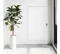 JHDXL Trappe de Visite Porte D'accès Métallique avec Serrure, Porte D'accès Trappe Dissimulée Blanc, Porte D'inspection Murale pour Câblage de Compteur d'eau(25x45cm/9.8 * 17.7in)