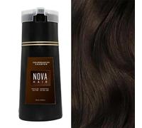 JHDZ Shampoing pour Teinture Capillaire Nova, shampoing pour Teinture instantanée Novahair, shampoing pour Teinture instantanée Nova Hair pour Hommes et Femmes,Dark Brown