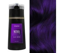 JHDZ Shampoing pour Teinture Capillaire Nova, shampoing pour Teinture instantanée Novahair, shampoing pour Teinture instantanée Nova Hair pour Hommes et Femmes,Purple
