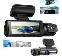 JHDZ Sherum Dash Cam, Dashcam caméra Avant et arrière, enregistreur de Conduite de Voiture à Vision Nocturne 1080p, Mode de stationnement 24h, Accessoires de Voiture,WiFi DashCam