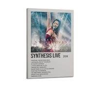 JHFQ Evanescence Album Synthesis LiveWall Art Impression sur toile pour albums de musique et films Peinture décorative pour salon, chambre à coucher 60 x 90 cm avec cadre