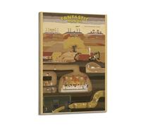 JHFQ Impression sur toile pour albums de musique et films Motif Mr FoxWall 50 x 75 cm
