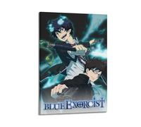 JHFQ Poster d'anime Ao No Exorcist Blue Exorcist 2 - Impression sur toile pour albums de musique et films - Peinture décorative pour salon, chambre à coucher, 50 x 75 cm - Style cadre