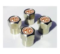 JHGFGFFVV 4 pièces Bouchon de Valve, pour MG Valve Pneu Voiture Capuchon de Valve, Anti-PoussièRe Antivol Auto Capuchons Valve