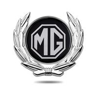 JHGFGFFVV De Voiture Logo, pour MG HS 2018-2023 Emblème Badge Autocollants Décoration, Accessoire de Voiture Compatible avec