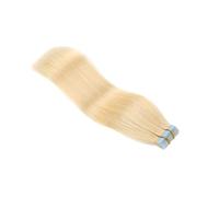 JHHJK Extensions de cheveux à bande adhésive blonde 613#, 50 g, 20 pièces, postiches invisibles sans couture, 100% cheveux humains vierges(20 inch)