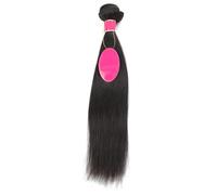 JHHJK Tissage de Cheveux, 100% Cheveux Humains, Perruque for Femme, 8-30 Pouces 1B Noir Naturel, Support Permanent ou Teinture, Grade 8A(Straight Wave,12 inch)