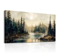 JHHUAMO Tableau Decoration Murale Moderne Paysage Chambre Salon 73x146 cm