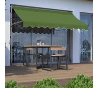 JHIAADEY Auvent De Terrasse,Store Balcon sans Percage,Store Exterieur,Aucun PerçAge Requis for L'Installation,Fournit De l'ombre Et Est éTanche,Convient Aux Patios,FenêTres(Military Green,1.5M/4.9FT)