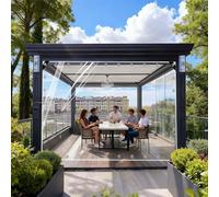 JHIAADEY BâChe Transparente ImperméAble Et RéSistante,BâChe ImperméAble Transparente avec œIllets,TrèS RéSistante Et,Convient Aux Patios,VéRandas(4 * 10M/13 * 32.8FT)