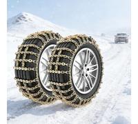 JHIAADEY Chaine De Neige Pour Voiture,Chaine Pneu Neige,Ensemble De Deux PièCes,Offre Une Traction AntidéRapante D'Urgence Sur Les Routes VerglacéEs Et EnneigéEs(225/75R16)