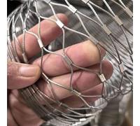 JHIAADEY Filet Corde en Acier Inoxydable,Mailles Grille MéTallique 304 Filet De Corde en Acier Inoxydable,Anti-Chute éCran De ClôTure,Souple CâBle De Maille d'acier(5 * 0.7m/16.4 * 2.3ft)