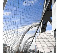 JHIAADEY Filet De ClôTure en Acier Inoxydable,Filet De SéCurité for Garde-Corps D'ExtéRieur,ClôTure TisséE Antivol,Convient for Les Jardins,Les Fermes,Les Escaliers,Les Balcons(25 * 2m/82 * 6.5ft)