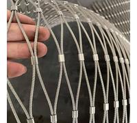 JHIAADEY Filet De ClôTure en Acier Inoxydable,Grille MéTallique Maille Toile INOX Filets for Jardin,Mailles Grille MéTallique 304 Filet De Corde en Acier Inoxydable(5 * 1.2m/16.4 * 3.9ft)