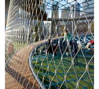 JHIAADEY Filet De Protection en Acier Inoxydable,Multifonctionnel MéTallique Grille Treillis,Filet Garde Corps,Convient Aux Animaux Domestiques,Aux FenêTres,Aux Escaliers(12 * 2.4m/39.4 * 7.9ft)