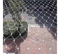 JHIAADEY Filet en CâBle MéTallique, Grille MéTallique Toile INOX Flexible De CâBle, 304 INOX Cable Acier Filet Inoxydable, Anti-Chute éCran De ClôTure(12 * 1.2m/39.4 * 3.9ft)