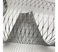 JHIAADEY Grille MéTallique Toile INOX Flexible De CâBle,304 Filet De Corde en Acier Inoxydable,Convient for Les Jardins,Filet en CâBle MéTallique,Les Terrasses(12 * 2.5m/39.4 * 8.2ft)