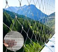 JHIAADEY Grille MéTallique Toile INOX Flexible De CâBle,304 Filet De Corde en Acier Inoxydable,Convient for Les Escaliers,Les Balcons,Les Portes De SéCurité(9 * 1m/29.5 * 3.3ft)