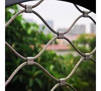 JHIAADEY Multifonctionnel MéTallique Grille Treillis,304 Filet De Corde en Acier Inoxydable,Filet De SéCurité for Garde-Corps D'ExtéRieur,Filets De ClôTure,Filets De SéCurité(4 * 2.8m/13.1 * 9.2ft)