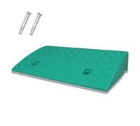 JHIAADEY Portable Rampe Fauteuil Roulant De Porte,Rampe D'AccèS Voiture,Solide Et Durable,Adapté Aux Garages,Voies De Chargement Et De DéChargement,Seuils,EntrepôTs(Green,50*27*8cm/20*11*3.1in)