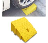 JHIAADEY Rampes De Trottoir En Plastique Robuste,Rampe De Bordure,Portable Rampe Fauteuil Roulant,Convient Aux AlléEs,Trottoirs,Fauteuils Roulants,Voitures,Motos,Seuils(Yellow,25*27*11cm/9.8*11*4.3in)