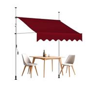 JHIAADEY Stores for Patio,Store Exterieur sans Percage,Banne De Porte,RéSistant Aux UV,Offre De l'ombre Et Une Protection Contre La Pluie,Convient Aux EntréEs,Balcons(Burgundy,4M/13.1FT)