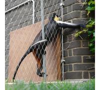 JHIAADEY Toile INOX Flexible De CâBle,304 INOX Cable Acier Filet,RéUtilisable Filet MéTallique Multifonctionnel,Convient for Les Escaliers,Les Balcons,Les Portes(7 * 1m/23 * 3.3ft)