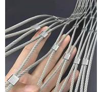 JHIAADEY Toile INOX Flexible Maille De CâBle, 304 Filet De Corde en Acier Inoxydable, Treillis MéTallique Multifonctionnel, SéCurité Metal Protection Flexible Mailles(25 * 2m/82 * 6.5ft)