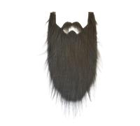 JHIALG 1 costume de barbe longue pour cosplay, fausse barbe pour adulte, poils du visage, robe de Pâques, fournitures de fête, opéras, accessoire de costume de mascarade, moustache, costume de barbe