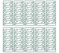 JHIALG Crochets de décoration de Noël, mini crochets d'ornement, cintres d'ornement pour guirlandes d'ornements de Noël, T pour crochet métallique de Noël