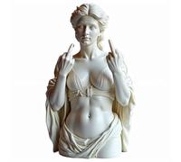 JHIALG Statuette de Vénus amusante doigt d'honneur avec attitude statue de la déesse Vénus, figurine en résine pour bureau et étagère