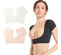 JHIALG T-shirt coussinets de transpiration sous les aisselles pour femmes et filles - Protège-transpiration - Lavable - Résistant à la transpiration - Anti-transpiration - Maillot de corps - Détox