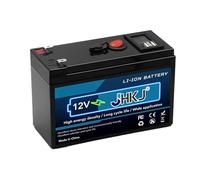 JHKJ Batterie au Lithium 12 Volts 12V 6Ah 8Ah 10Ah 12Ah 15Ah, Rechargeable, pour systèmes solaires/Camping/systèmes Hors réseau, Kits Moteurs 0-180W avec BMS.,12v15ah