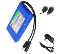 JHKJ Batterie au Lithium 24 V de 1800 mAh, 4000 mAh, 6000 mAh, 8000 mAh, 10400 mAh ou 13000 mAh, boîtier en PVC, avec Chargeur DC, pour Lampe Frontale, Haut-Parleur ou pulvérisateur.,24v10400mah